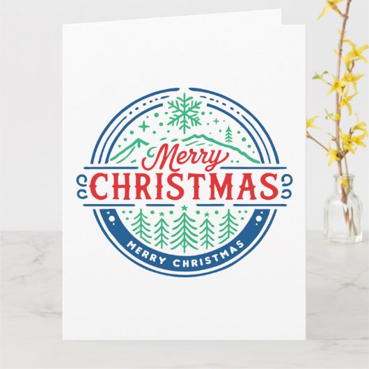 Merry Christmas 2 カード (黄色い花)