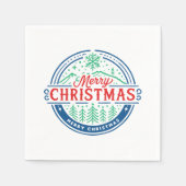 Merry Christmas 2 スタンダードカクテルナプキン (正面)