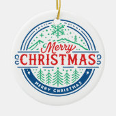 Merry Christmas 2 セラミックオーナメント (正面)