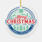Merry Christmas 2 セラミックオーナメント (裏面)