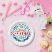 Merry Christmas 2 ペーパープレート (パーティー)