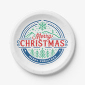 Merry Christmas 2 ペーパープレート (正面)