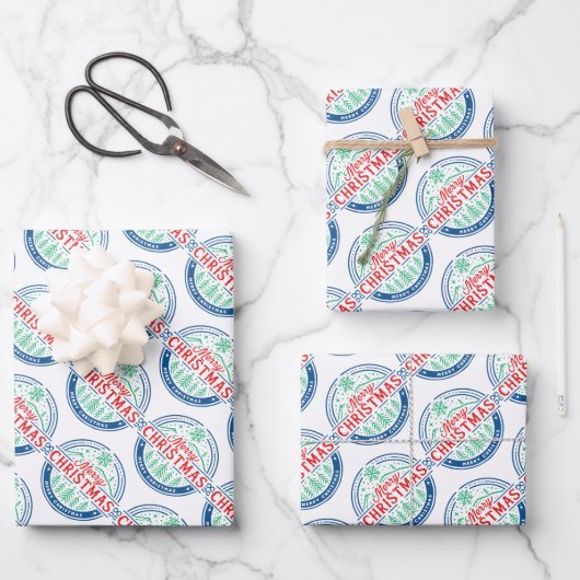 Merry Christmas 2 ラッピングペーパーシート (正面)