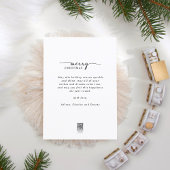 Merry Christmas 3写真コラージュのスクリプモダント シーズンカード