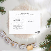 Merry Christmas 3写真コラージュのスクリプモダント シーズンポストカード