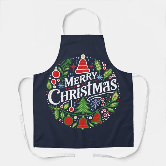 Merry Christmas 3 エプロン (正面)