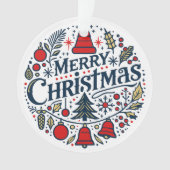 Merry Christmas 3 オーナメント (正面)