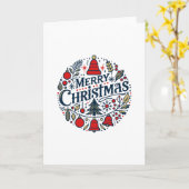 Merry Christmas 3 カード (黄色い花)