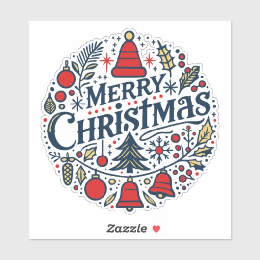 Merry Christmas 3 シール (シート)