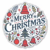 Merry Christmas 3 シール (正面)