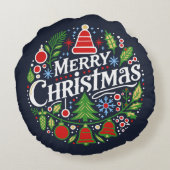 Merry Christmas 3 ラウンドクッション (裏面)