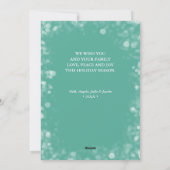 Merry Christmas 3 Photo Collage Holiday Card シーズンカード (裏面)