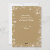 Merry Christmas 3 Photo Collage Holiday Card シーズンカード (裏面)