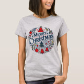 Merry Christmas 3 Tシャツ (正面)