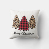 Merry Christmas 3 tree prints, Pillow Print. クッション (裏面)