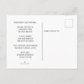 Merry Christmas 4 Photo Collage Holiday Moving 案内ポストカード (裏面)