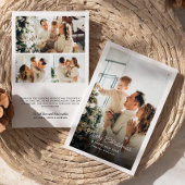 Merry Christmas 4-Photo Personal Message シーズンカード