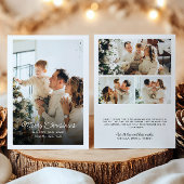Merry Christmas 4-Photo Personal Message シーズンカード
