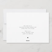 Merry Christmas 5 photos elegant calligraphy シーズンカード (裏面)