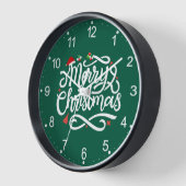 Merry Christmas-61039 壁時計 (傾斜)
