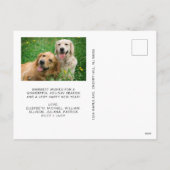 Merry Christmas 7 Photo Collage Black シーズンポストカード (裏面)