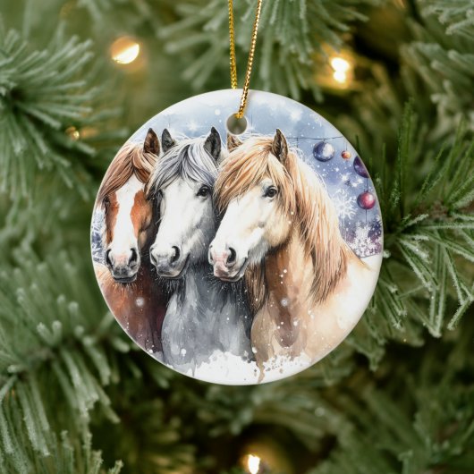 Merry Christmas - 8 セラミックオーナメント (ツリー)