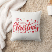 Merry Christmas Accent Pillow  クッション (ブランケット)