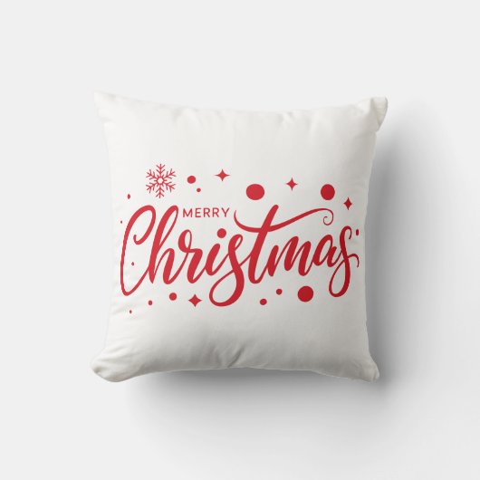 Merry Christmas Accent Pillow  クッション (正面)