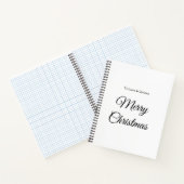 Merry Christmas add name text custom family gift ノートブック (内部)