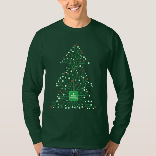 Merry Christmas AI ジェネレーター Tシャツ (正面)