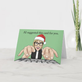 Merry Christmas AI Artificial Intelligence Humor シーズンカード