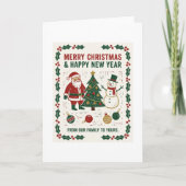 Merry Christmas and a Happy New Year カード (正面)