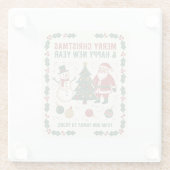 Merry Christmas and a Happy New Year ガラスコースター (裏面)