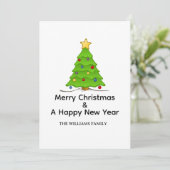 Merry Christmas And A Happy New Year シーズンカード (スタンド正面)