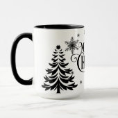 Merry Christmas and good Wisches マグカップ (左)