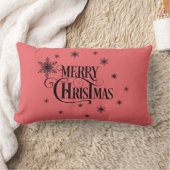 Merry Christmas and good Wisches ランバークッション (ブランケット)
