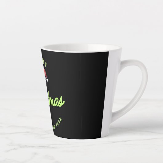 Merry Christmas and Happy New Year カフェラテマグ (右)