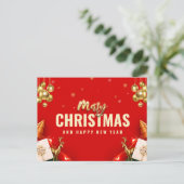 Merry Christmas and Happy New Year  シーズンポストカード (スタンド正面)
