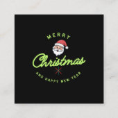 Merry Christmas and Happy New Year スクエア名刺 (正面)