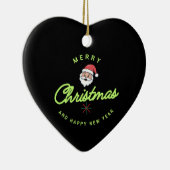 Merry Christmas and Happy New Year セラミックオーナメント (右)