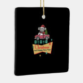 Merry Christmas and Happy New Year セラミックオーナメント (右)