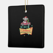 Merry Christmas and Happy New Year セラミックオーナメント (左)