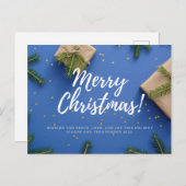 Merry Christmas and Happy New Year ポストカード (正面/裏面)