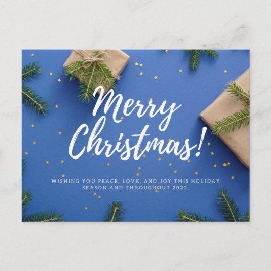 Merry Christmas and Happy New Year ポストカード (正面)