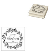 Merry Christmas And Happy New Year ラバースタンプ (押印)