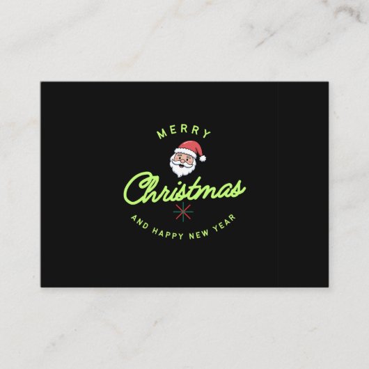Merry Christmas and Happy New Year 名刺 (正面)