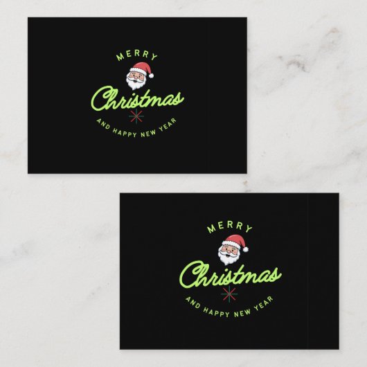 Merry Christmas and Happy New Year 名刺 (正面/裏面)