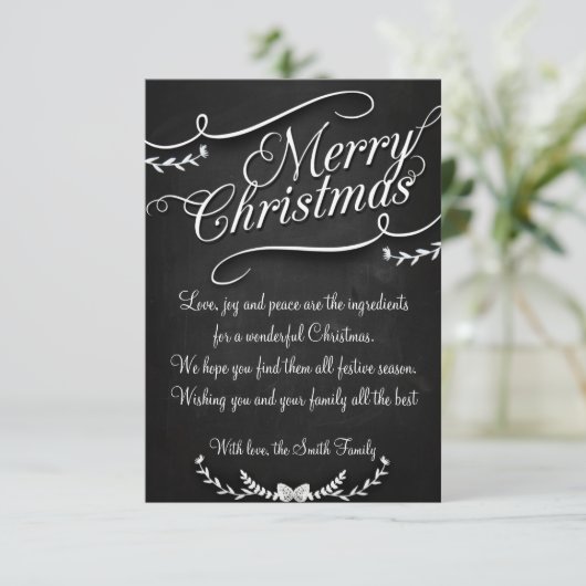 Merry Christmas and Happy New Year 招待状 (スタンド正面)