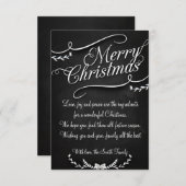 Merry Christmas and Happy New Year 招待状 (正面/裏面)