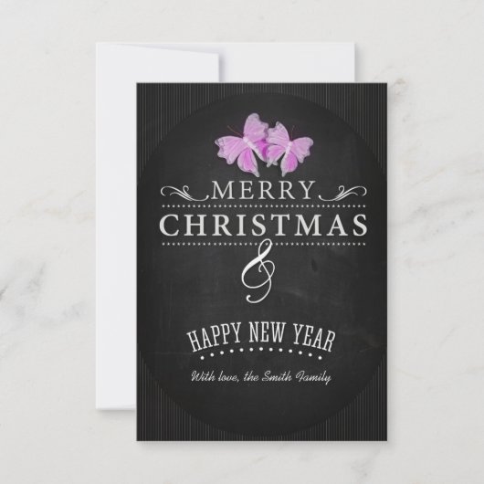 Merry Christmas and Happy New Year 招待状 (正面)
